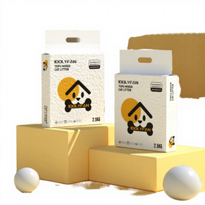 Hochwertige Umweltfreundliche ToFU & Bentonit Katzenstreu Spülbar Schnell Klumpend Staubfrei Hochabsorbierend Großhandel - Product Image 1