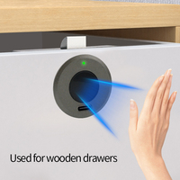 Cerradura biométrica para gabinete con sensor de vena de la palma, cerradura electrónica inteligente de aleación de zinc para muebles de oficina de alta gama