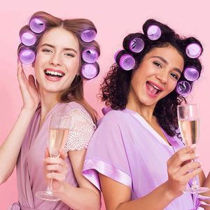 Juego de Rulos para el Cabello sin Calor, Personalizados, al por Mayor, Herramientas de Peluquería DIY, Rulos Autoadherentes para Mujeres - Product Image 6