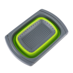 Accessoires de cuisine poignée extensible en plastique légumes fruits panier pliable <span class=keywords><strong>passoire</strong></span> en <span class=keywords><strong>silicone</strong></span> <span class=keywords><strong>passoire</strong></span> pliable - Product Image 6