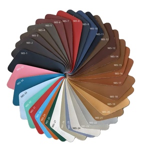 Tissu en cuir PVC anti-rides, anti-moisissure, résistant aux rayures, avec support en <span class=keywords><strong>mousse</strong></span>, cuir <span class=keywords><strong>synthétique</strong></span> pour meubles, artisanat, sacs, canapés - Product Image 1