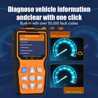 Escáner Automotriz, Herramienta de Diagnóstico, Lector de Códigos OBD2, Pantalla HD de 2.8 Pulgadas, 12-24V, Multilingüe, Probador de Batería, Reproducción de Datos, 9 Funciones Principales