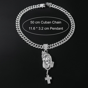 2026 Hot Selling Popular Design Hiphop Retro Alloy <b>Cross</b> Pendant Necklace Personalized Men's Necklaces Fashion Jewelry Wholesale - Product Image 4