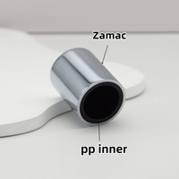 Tapa de Perfume de Metal Dorado Zamac Personalizada de 15 mm, Tapas de Cilindro de Zinc para Perfume, Tapas de Cilindro de Fragancia ODM para Envases Cosméticos