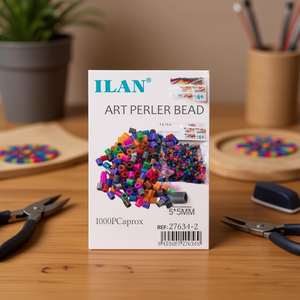 Perline ILAN Art Perler 5x5mm Colori Scuri Assortiti 1000 Pezzi per Lavori Creativi - Product Image 3