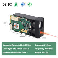 Capteur de mouvement Lidar 2D 40m sans contact TTL UART numérique, capteur de mesure de distance laser pour la mesure de la hauteur et du volume des silos de soja