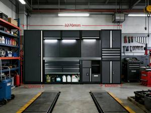 Armoire à outils métallique personnalisable pour atelier, en acier à fermeture amortie, idéale pour atelier, <span class=keywords><strong>garage</strong></span>, quincaillerie et mobilier - Product Image 3