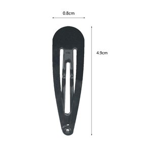 Lot de 40 barrettes noires de 2 pouces pour femmes, pinces à <span class=keywords><strong>cheveux</strong></span> en métal, accessoires - Product Image 2