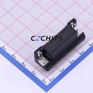 KH-DR-15-CSW D-Sub/VGA Connector Bent Lead Through Hole Connector Standard D-Sub Male 15P Right Angle Insert - Product Image 2