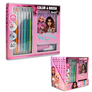 Blocco per artisti acquerellisti con pennello e matite acquerellabili WOW Generation - Product Image 1