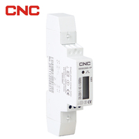 Meter Energi Satu Fasa Kelas 1 untuk Rel Din dengan Layar LCD Model DDS226D-1P 5-45A 50/60Hz