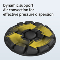 Coussin de siège gonflable à air pour la dispersion de la pression, protection des hanches et du coccyx, idéal pour les longues sessions de travail au bureau ou en voiture