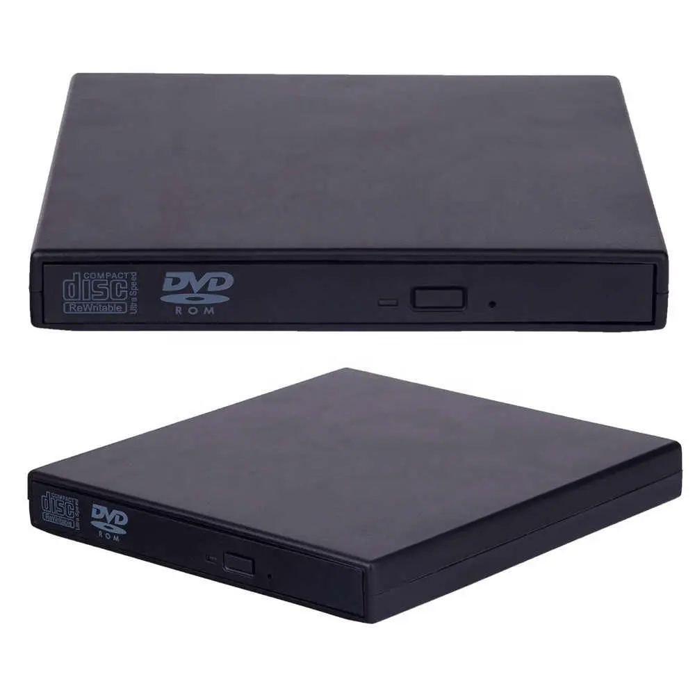 Unità ottica esterna sottile USB 2.0 DVD Combo lettore DVD ROM CD-RW masterizzatore Plug and Play per Macbook Laptop Desktop PC
