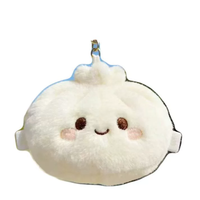 Nouveau Jouet en Peluche 3D Mignon en Forme de Boulette Vapeur, Anti-Stress, Squishy, Porte-clés, Boîte Mystère, Ornement, Cadeau Unisexe, 14 Ans et plus, Vente en Gros