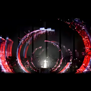 Écran holographique 3D de gaze de maille transparente projecteur immersif d'hologramme de 160 degrés <span class=keywords><strong>fond</strong></span> de scène d'art numérique - Product Image 2