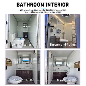 Baños <span class=keywords><strong>de</strong></span> Lujo Móviles, Ducha Portátil, Remolque <span class=keywords><strong>con</strong></span> Inodoro Químico, para Campamentos, Parques al Aire Libre, Construcción Ecológica - Product Image 2