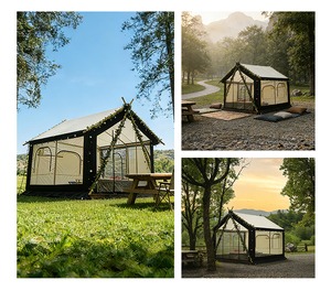 カワゲボ キャンプ アウトドア 防水オックスフォード生地 リゾートロッジ グランピング 高級サファリホテルテント レストランパーティーイベント用 - Product Image 6