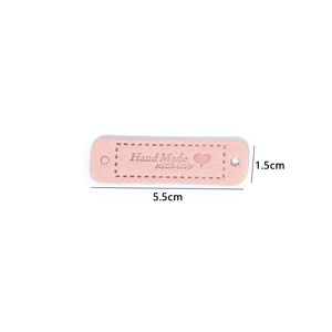 <span class=keywords><strong>Étiquette</strong></span>s en cuir PU faites <span class=keywords><strong>à</strong></span> la <span class=keywords><strong>main</strong></span> avec amour, pour vêtements, bricolage, sacs de chapeau, accessoires de couture, 20 pièces - Product Image 6