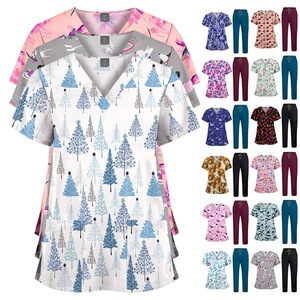 <span class=keywords><strong>Divisa</strong></span> chirurgica stampata di alta qualità, tuta medica unisex, uniforme a tinta unita, pantaloni in poliestere, uniforme <span class=keywords><strong>da</strong></span> infermiere. - Product Image 1