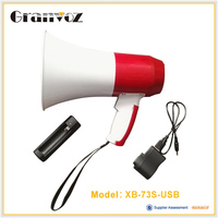 Megáfono Inalámbrico Portátil de Plástico de 25 W, Recargable, Pequeño, con Batería de Litio, Sirena, Grabación de Música, Conversación, BT