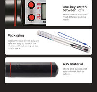 Termometer Dapur Digital Portabel TP101 Kami Sendiri, Probe Oven Daging, Termometer BBQ Elektrik, Termometer Rumah Tangga