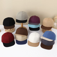 Casquette de golf premium pour jeunes, calotte texturée, visière contrastante, tenue d'équipe junior, tenue de tournoi, style urbain, entraînement, casquette unisexe