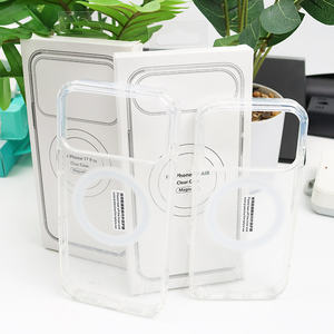 <span class=keywords><strong>Coque</strong></span> Transparente Magnétique <span class=keywords><strong>avec</strong></span> Chargement Sans Fil pour iPhone 17 Pro Max, Étui de Téléphone en Acrylique Transparent pour iPhone 17 Air - Product Image 4