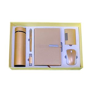 Juego de Regalo Personalizado 6 en 1, Botella de Agua al Vacío, Cuaderno, Juego de Regalo Promocional Empresarial para Empresas - Product Image 1