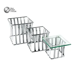 Buffet food display removable Stainless Steel stand pieces catering display suppliers