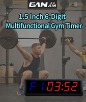 Minuteur de fitness LED avec logo personnalisé, grand bouton poussoir, télécommande sans fil, chronomètre compte à rebours pour l'entraînement sportif
