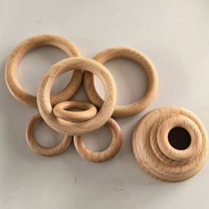 Wooden <b>Rings</b> for Crafts Natural Unfinished Solid Wood <b>Rings</b> Smooth Wood Circles for DIY <b>Ring</b> Pendant Connectors Macrame Decor - Product Image 1