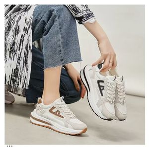 Zapatillas Deportivas Casuales de Moda para Hombre, de Cuero Genuino, con Cordones, Ligeras, Cómodas, para Gimnasio, Malla Transpirable, Primavera, Verano, Invierno - Product Image 2