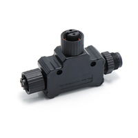 Connecteur en cuivre étanche 2A à trois voies de type T Boîtier en nylon Prise NMEA2000 pour yacht et aviation avec 2 à 5 broches filetées 3P