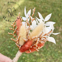 Vente en gros de fleurs séchées artisanales de longue durée, boîte cadeau de Noël, mini bouquet, gâteau, mariage, Pâques, décorations festives, cadeau