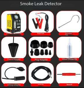 <span class=keywords><strong>Détecteur</strong></span> <span class=keywords><strong>de</strong></span> fuite <span class=keywords><strong>de</strong></span> <span class=keywords><strong>fumée</strong></span> automobile 12V XRD-303, testeur <span class=keywords><strong>de</strong></span> fuite <span class=keywords><strong>de</strong></span> tuyau du système EVAP avec pompe à air intégrée et manomètre 19 PSI - Product Image 3