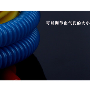 Bomba de aire de pedal Qusheng de 10 cm, de plástico amarillo, portátil, para colchón inflable - Product Image 4