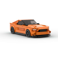 Véhicule de course MOC en promotion, compatible avec les briques de marque, jouets éducatifs à assembler, blocs de construction en plastique ABS pour enfants