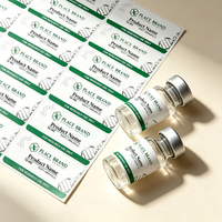 Étiquettes personnalisées en PVC argenté résistant à la chaleur pour flacons de 3 ml/10 ml/30 ml, flacons de sérum, boîtes assorties personnalisées