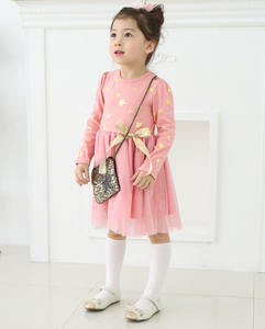 Vente en gros en ligne de vêtements pour enfants, robe de fête à manches longues mignonne pour filles, provenant d'un fournisseur chinois - Product Image 5