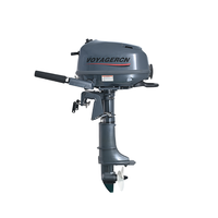 Moteur hors-bord à essence 4 temps résistant à la corrosion, 6 CV, forte poussée, refroidi par eau, pour bateaux de pêche en mer