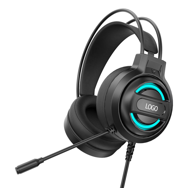 Wired Gaming Headset with RGB Light 40mm Dynamic Driver for Aviation & DJ Use