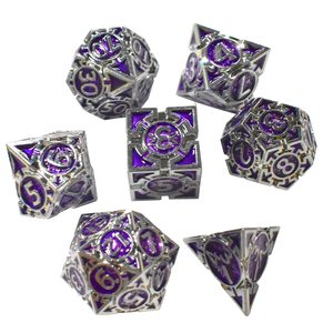 Ayoyoe exclusivo poliedro logotipo personalizado DND Rpg dragón y dragón triángulo Metal dados juego cubo conjunto - Product Image 3