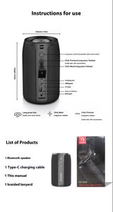 Enceinte portable sans fil mini LED étanche de qualité sonore supérieure avec USB pour fêtes et utilisation en extérieur – Expédition depuis l'entrepôt international - Product Image 5