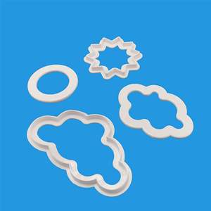 Lixsun5Pcs Ensemble Soleil Nuage <span class=keywords><strong>Herbe</strong></span> Forme Fondant Embosser Pâtisserie Cookie Cutters Outils pour Gâteau Décoration Fondant Moule - Product Image 3