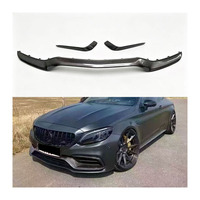 Kit carrosserie en fibre de carbone avec lames de spoiler pour Mercedes Benz Classe C W205 C63 (2015-2021)