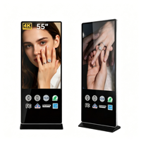 Layar Digital Android 55 Inci untuk Dalam Ruangan, Layar Sentuh untuk Iklan Ritel, Layar LCD Komersial, Kios Display