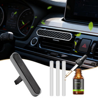 Diffuseur de parfum pour voiture de luxe – Désodorisant de voiture à clipser sur grille d'aération – Design en métal haut de gamme – Multicolore – Pour grille d'aération horizontale ou verticale