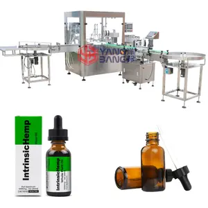 30ml 60 ml Amber Glass Bottle Essential Oil Filling Machine Monoblock Tincture Bottle Oil Cosmetic Filling and Capping Machine