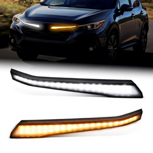 ไฟหน้ากระจังหน้า LED ไฟเตือนกันชนหน้า ไฟเดย์ไลท์ DRL สำหรับ <span class=keywords><strong>Subaru</strong></span> <span class=keywords><strong>Crosstrek</strong></span> <span class=keywords><strong>2023</strong></span> 2024 ไฟเลี้ยว อุปกรณ์ตกแต่งรถยนต์ - Product Image 1