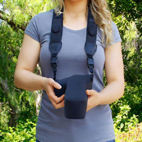 Sac à appareil photo triangulaire imperméable avec logo personnalisé, pochette de photographie, étui de rangement portable pour appareil photo numérique pour les voyages en plein air